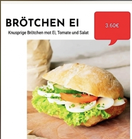 Brötchen mit Ei