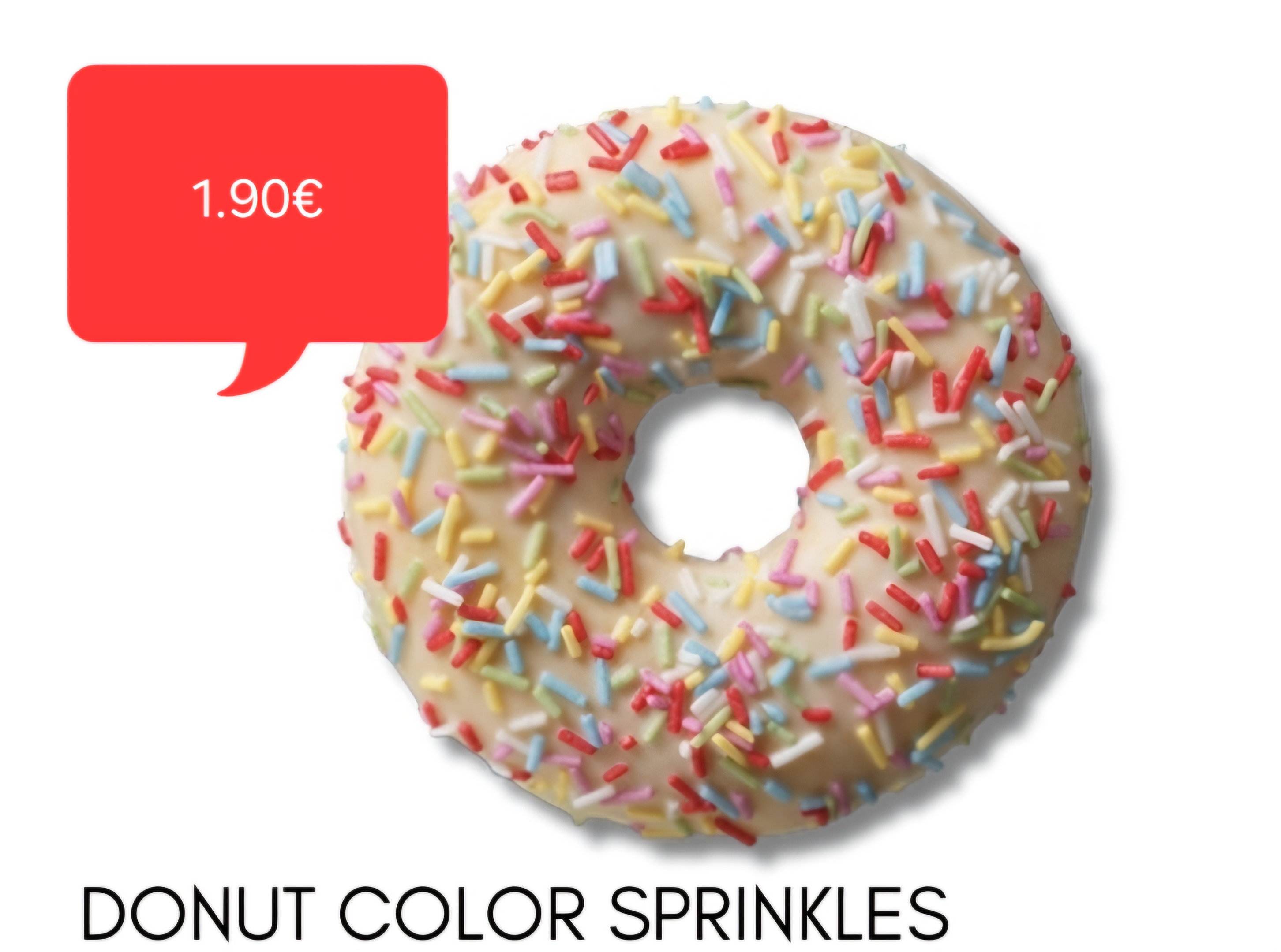 Donut mit Streuseln