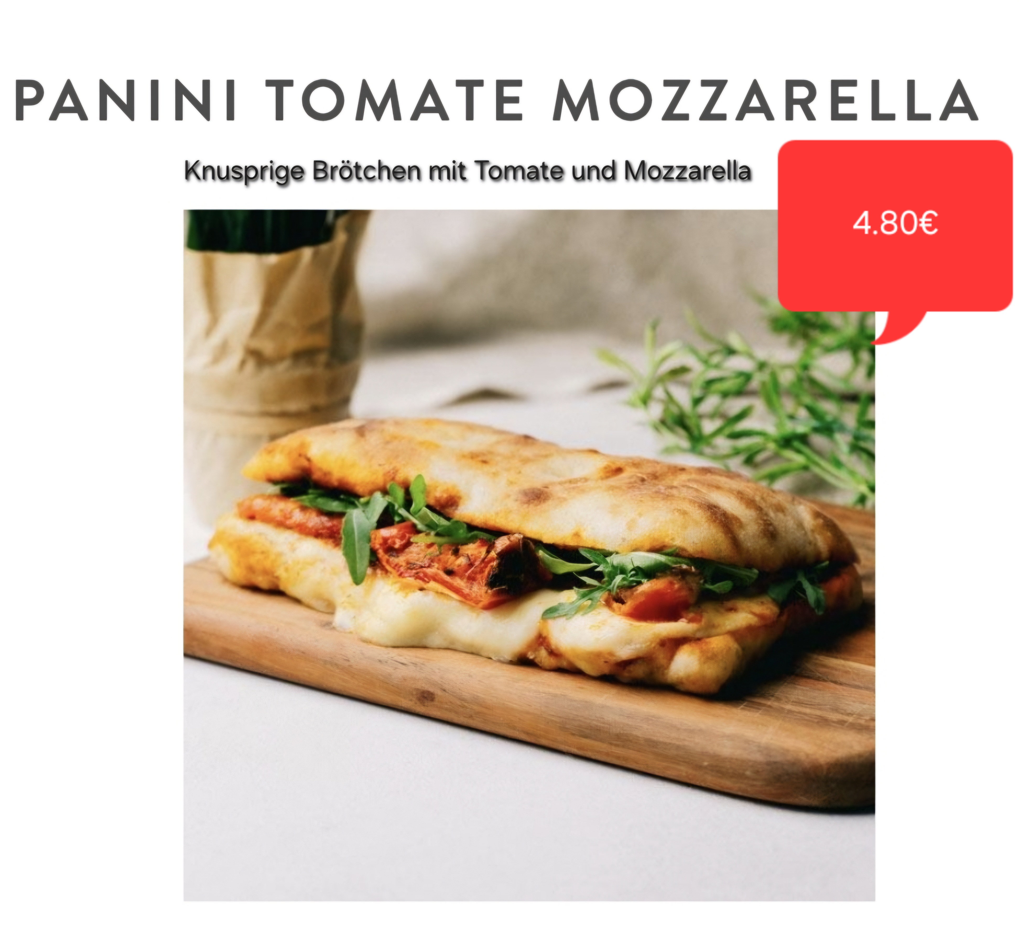 Panini Tomate-Mozzarella