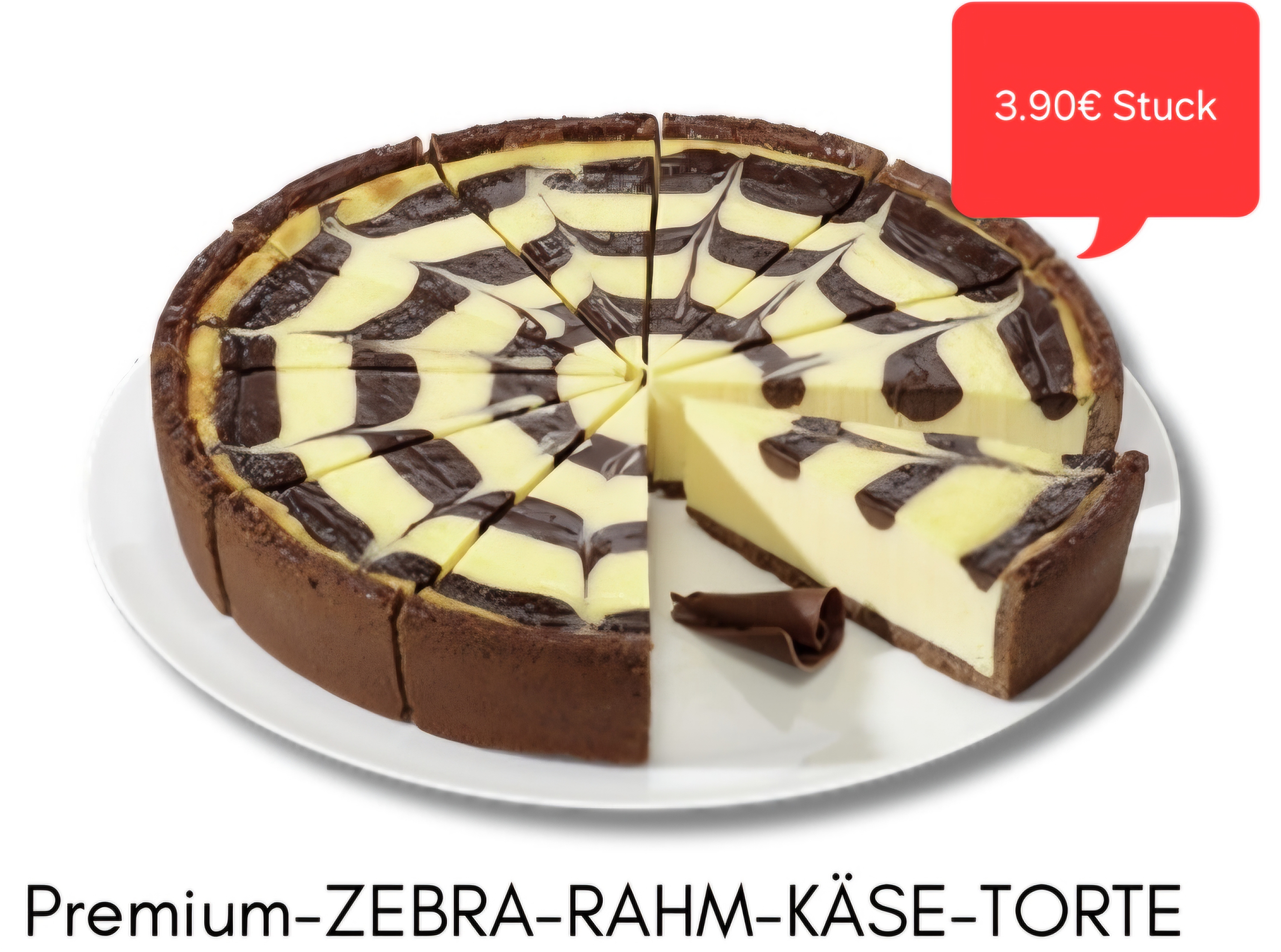 Zebra Rahm-Käse-Torte